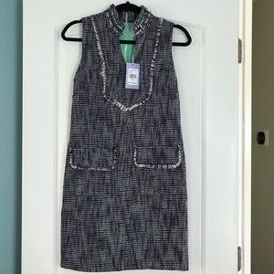 Sail to Sable Sleeveless Tweed Dress